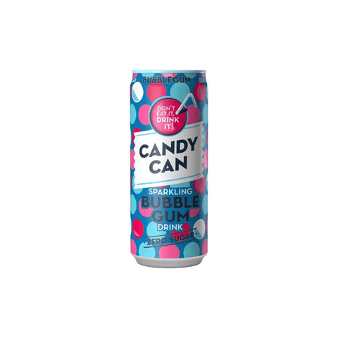 Candy Can Sparkling Bubble Gum Drink 330ml - CAFELAX
