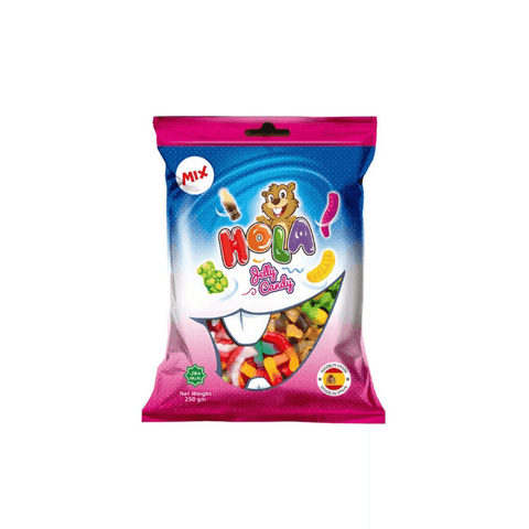 Candy Hola Mix Jelly Candy 250 gm - CAFELAX