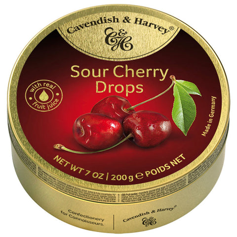 Cavendish & Harvey Sour Cherry Drops Candy 200g