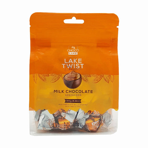 Choco Lake Twist Milk Chocolate With Speculoos Creamy Balls 180g