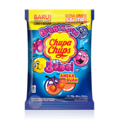 Chupa Chups Big Babol Aneka Buah Bubble Gum 152g