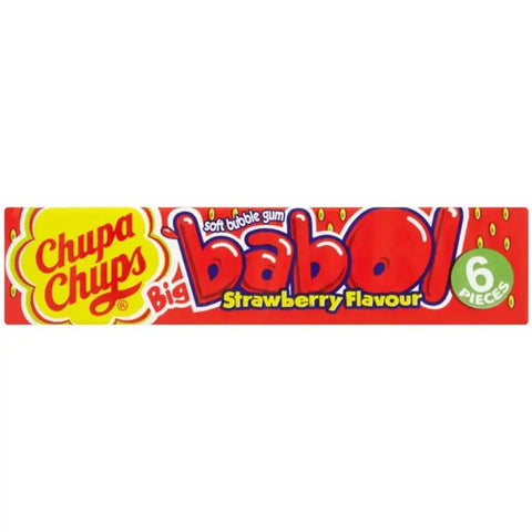Chupa Chups Big Babol Strawberry Flavour Bubble Gum 27g