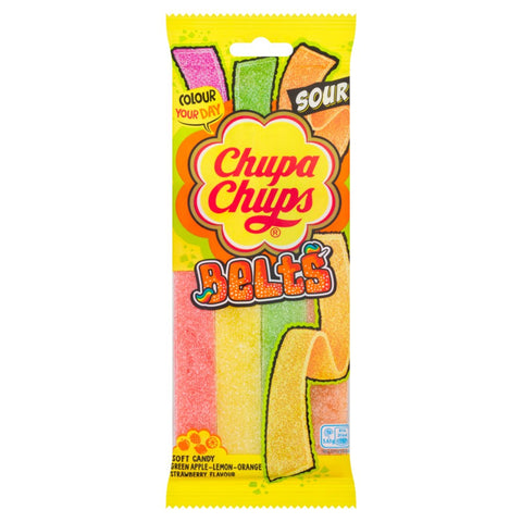 Chupa Chups Sour Belt Mix Fruit Flavour 90g
