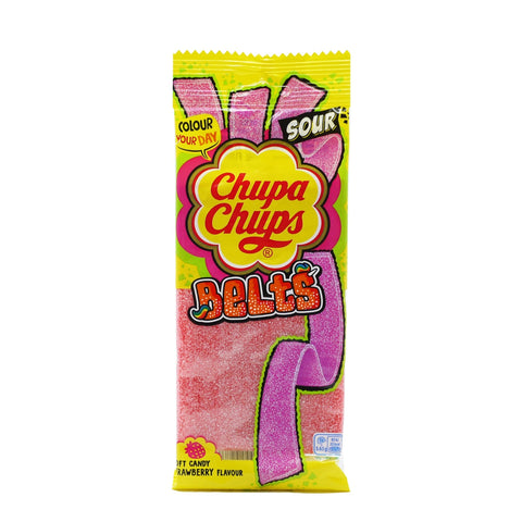 Chupa Chups Sour Belt Strawberry Flavour 90g