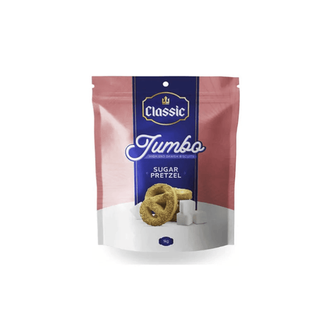Classic Jumbo Sugar Pretzel Biscuits 1 KG - CAFELAX