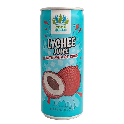 Coco Queen Lychee Juice With Nata De Coco 240ml