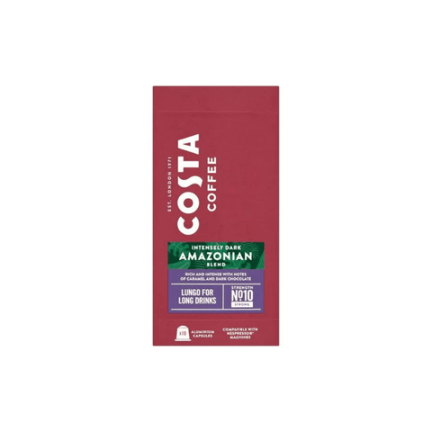 Costa Espresso Amazonian Longo Dark Blend Coffee Capsules - 10 Capsules - CAFELAX