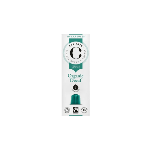 Cru Kafe Decaf Organic Coffee Capsules - 10 Capsules - CAFELAX