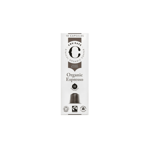 Cru Kafe Espresso Organic Coffee Capsules - 10 Capsules - CAFELAX