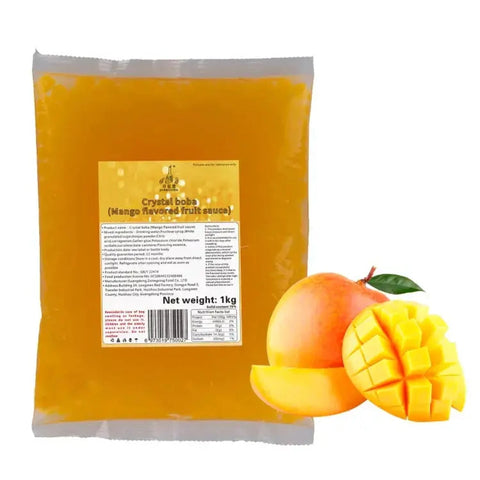 Crystal Agar Pearl Boba Mango Flavor 1 Kg