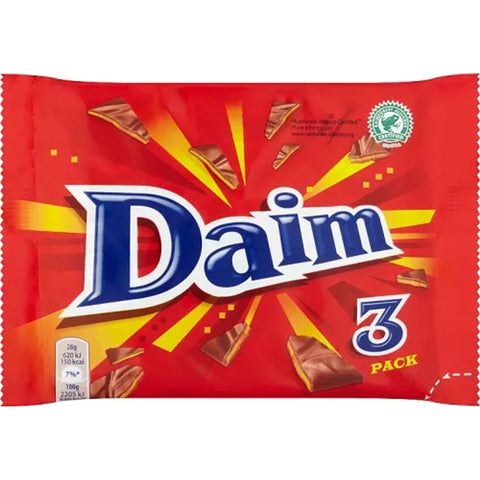 Daim Chocolate Bar 3 * 28g - 84g