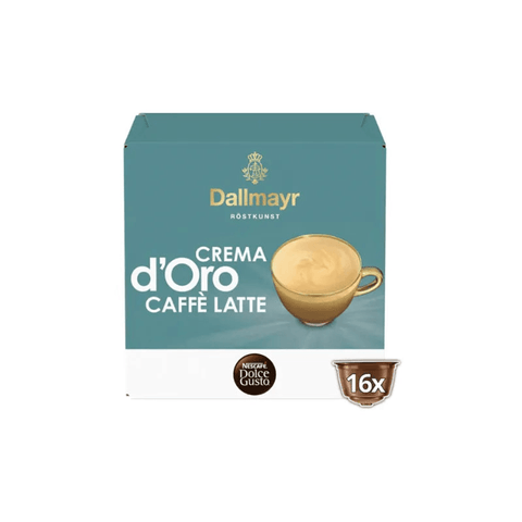 Dallmayr Crema d’Oro Caffe Latte Dolce Gusto Coffee Capsules - 16 Capsules - CAFELAX