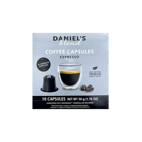 Daniel's Blend Espresso Coffee Capsules - 10 Capsules - CAFELAX