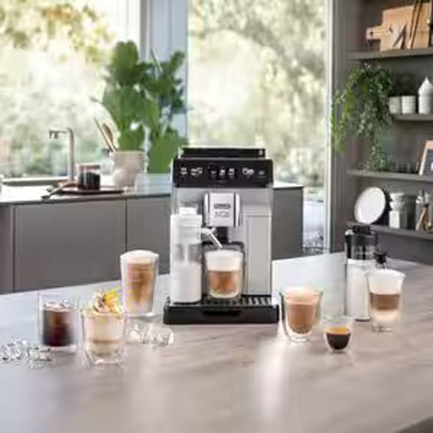 De'Longhi Eletta Explore Bean To Cup Espresso Machine - +50 Hot & Cold Drinks ECAM450.65.S