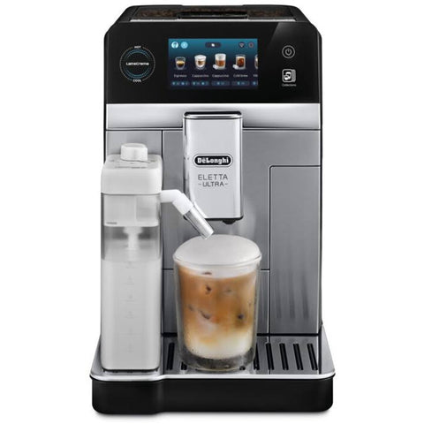 De'Longhi Eletta Ultra Bean To Cup Espresso Machine - +50 Hot & Cold Drinks ECAM470.85.MB