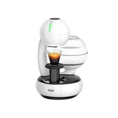 De'Longhi Nescafe Dolce Gusto Esperta Machine - White + 3 Costa Signature Blend Amricano Dolce Gusto Coffee Capsules - 16 Capsules + Double Glass Cup - CAFELAX