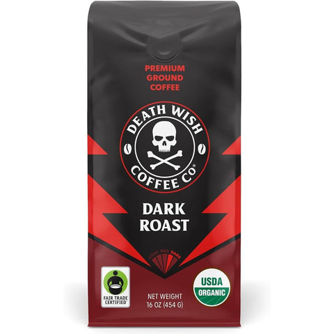 Death Wish Dark Roast  Whole Beans Coffee 454g