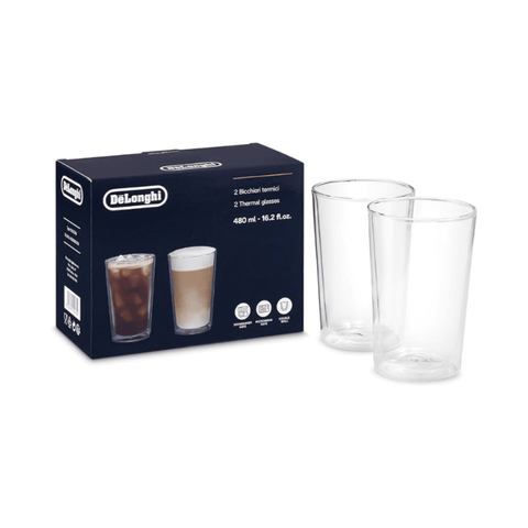 Delonghi Double-Wall Amricano Glasses - Set of 2 - 480ml - CAFELAX