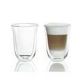 Delonghi Double-Wall Latte Macchiato Glasses - Set of 2 - 220ml - CAFELAX