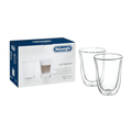 Delonghi Double-Wall Latte Macchiato Glasses - Set of 2 - 220ml - CAFELAX