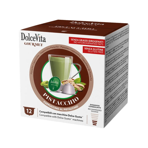 DolceVita Gourmet Pistachio Coffee Capsules - 12 Capsules