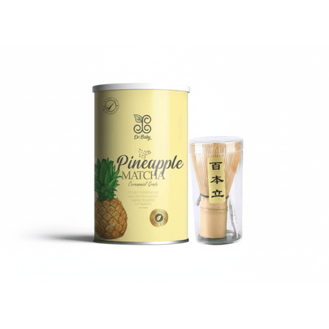 Dr.Baby Pineapple Matcha 200g + Matcha Traditional Whisk Scoop Spoon