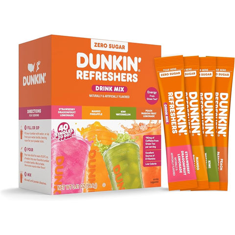 Dunkin Refreshers Zero Sugar Mix Flavored 96.8g - 40 Sticks