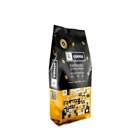E Coffee Espresso Super Creama Ground Coffee 250g