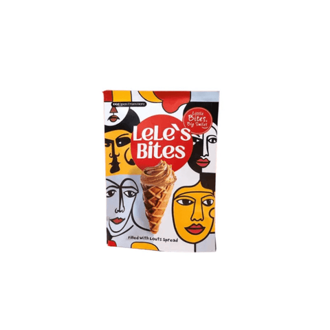 Lele’s Bites Mini Waffle Cone Filled With Louts Spread 80g - CAFELAX