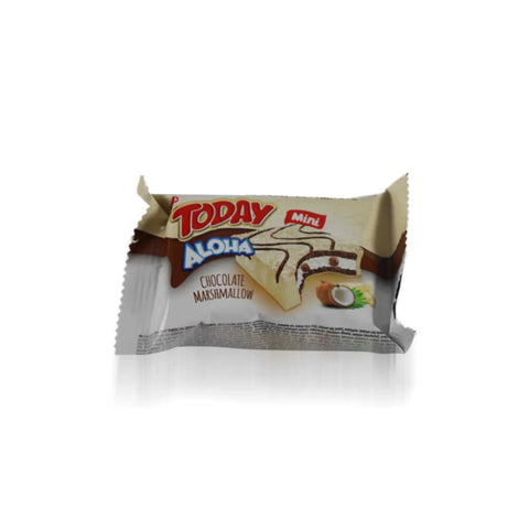 EX:" 12-7-2026 "Elvan Today Aloha Mini Chocolate Marshmallow With Coconut Cake 22g