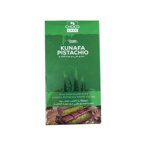 EX:" 16-3-2026 "Choco Lake Milk Chocolate With Kunafa Pistachio 190g