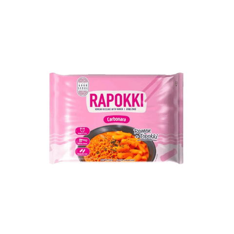 Rapokki Korean Ricecake with Ramen Carbonara Flavored 132g - CAFELAX