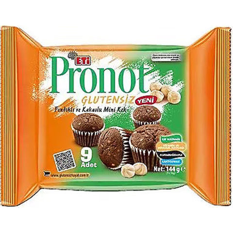 EX:" 23-6-2026 "Eti Pronot Gluten-Free Hazelnut and Cocoa Flavored 144g