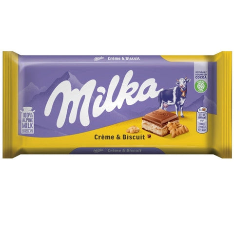 EX:" 24-3-2026 "Milka Creme & Biscuit Chocolate 100g
