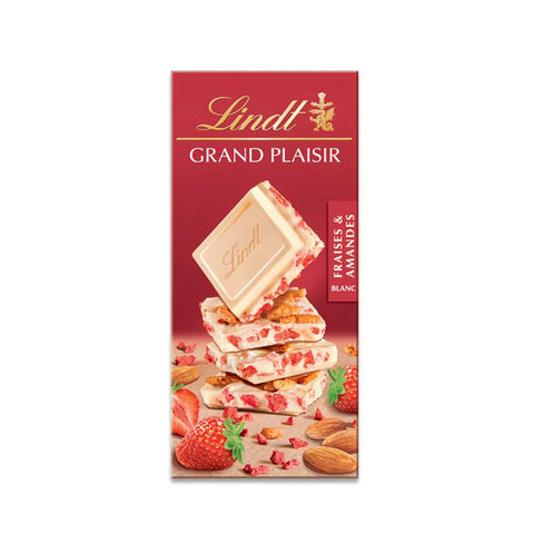 EX:" 31-1-2026 "Lindt Grand Plaisir Strawberry & Almonds Chocolate 150g