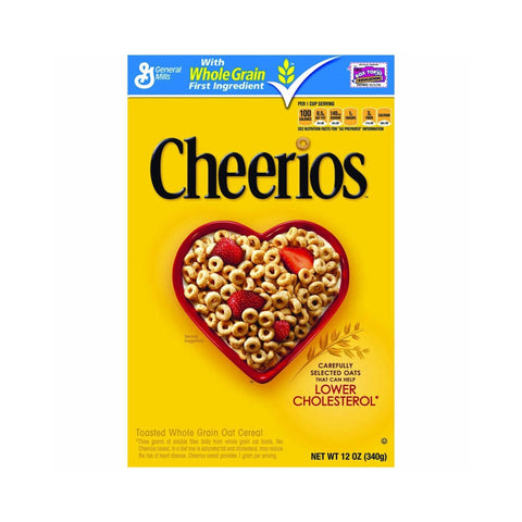 EX:"2-10-2026"Cheerios 100% Whole Grain Oats Gluten Free Cereal 340g