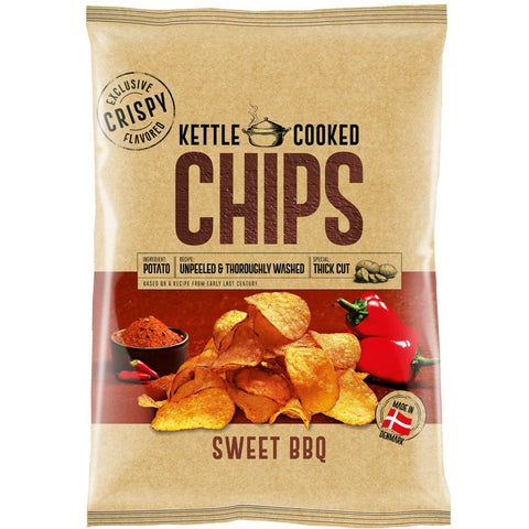 EX:"21-5-2026"Kettle Cooked Potato Chips Sweet Bbq 160g