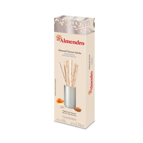 El Almendro Almond Turron Sticks Crunchy Almond 50g