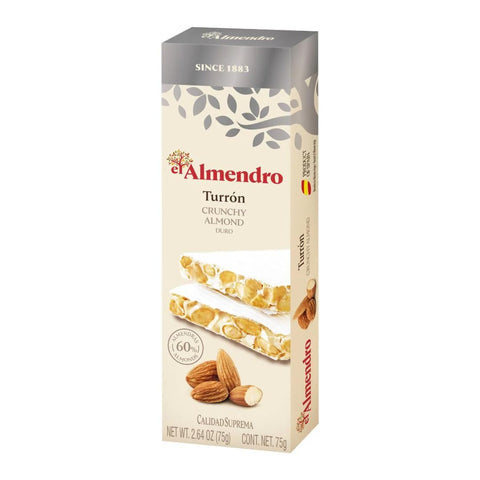 El Almendro Turron Crunchy Almond Duro 75g
