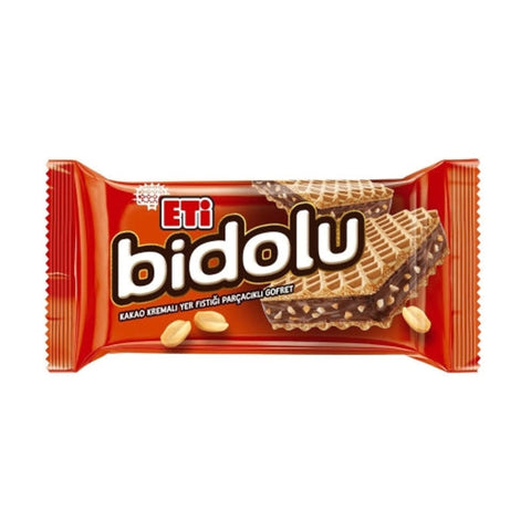 Eti Bidolu Cocoa Cream Wafer with Peanut Pieces 36g