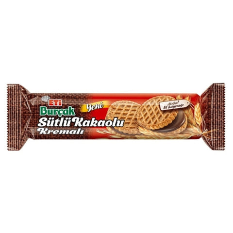 Eti Burçak Milk and Cocoa Cream Biscuits 100g