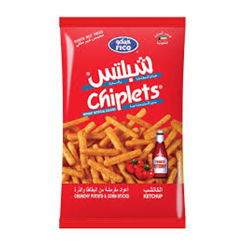Fico Chiplets Crunchy Potato  & Corn Sticks With Ketchup 28g