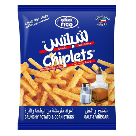 Fico Chiplets Crunchy Potato  & Corn Sticks With Salt & Vinegar 28g