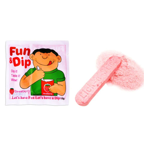 Fun & Dip Strawberry Candy 15g