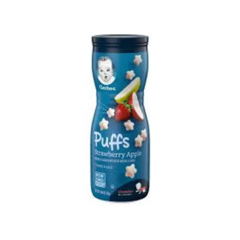 Gerber Snacks For Baby Grain & Grow Puff Snack Strawberry Apple 42g