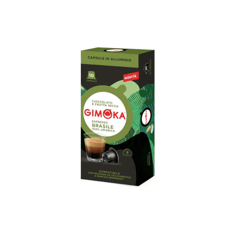 Gimoka Espresso Brasile 100% Arabica Coffee Capsules - 10 Capsules - CAFELAX