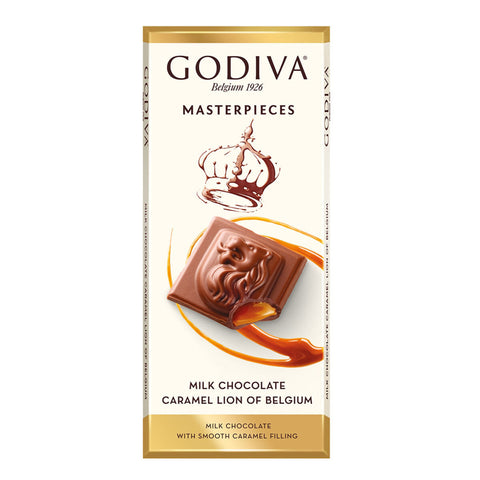Godiva Master Pieces Milk Chocolate With Caramel Lion 86g