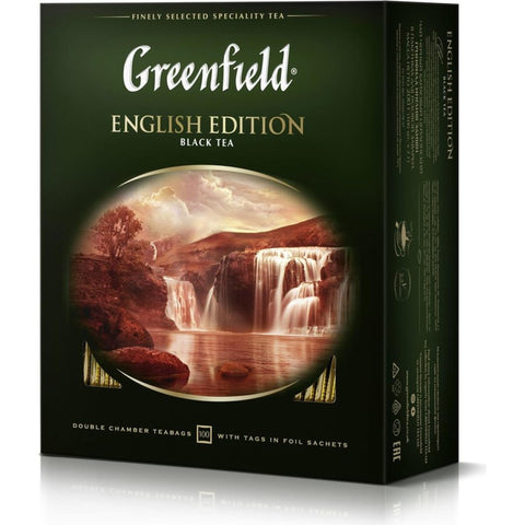 Greenfield English Edition Black Tea 100 Pieces