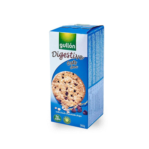 Gullón Digestive Oats Choc With Chocolate Chips Biscuits 265g