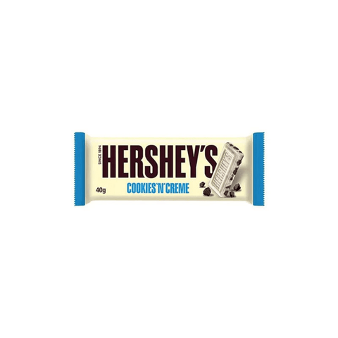 Hershey's Cookies & Creme White Chocolate Bar 40g - CAFELAX